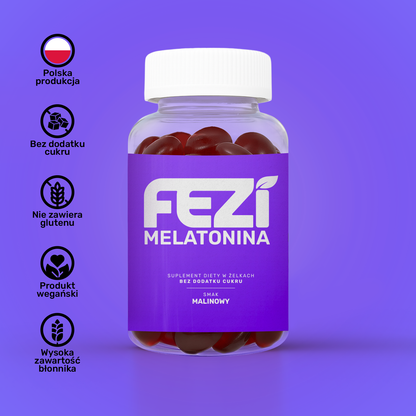 FEZI Melatonina i witamina B6 Suplement Diety w Żelkach
