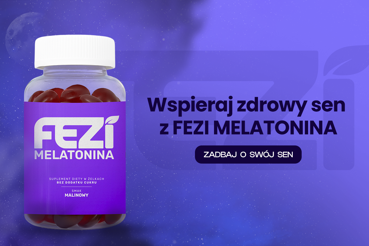 FEZI Melatonina Baner suplementów na telefon