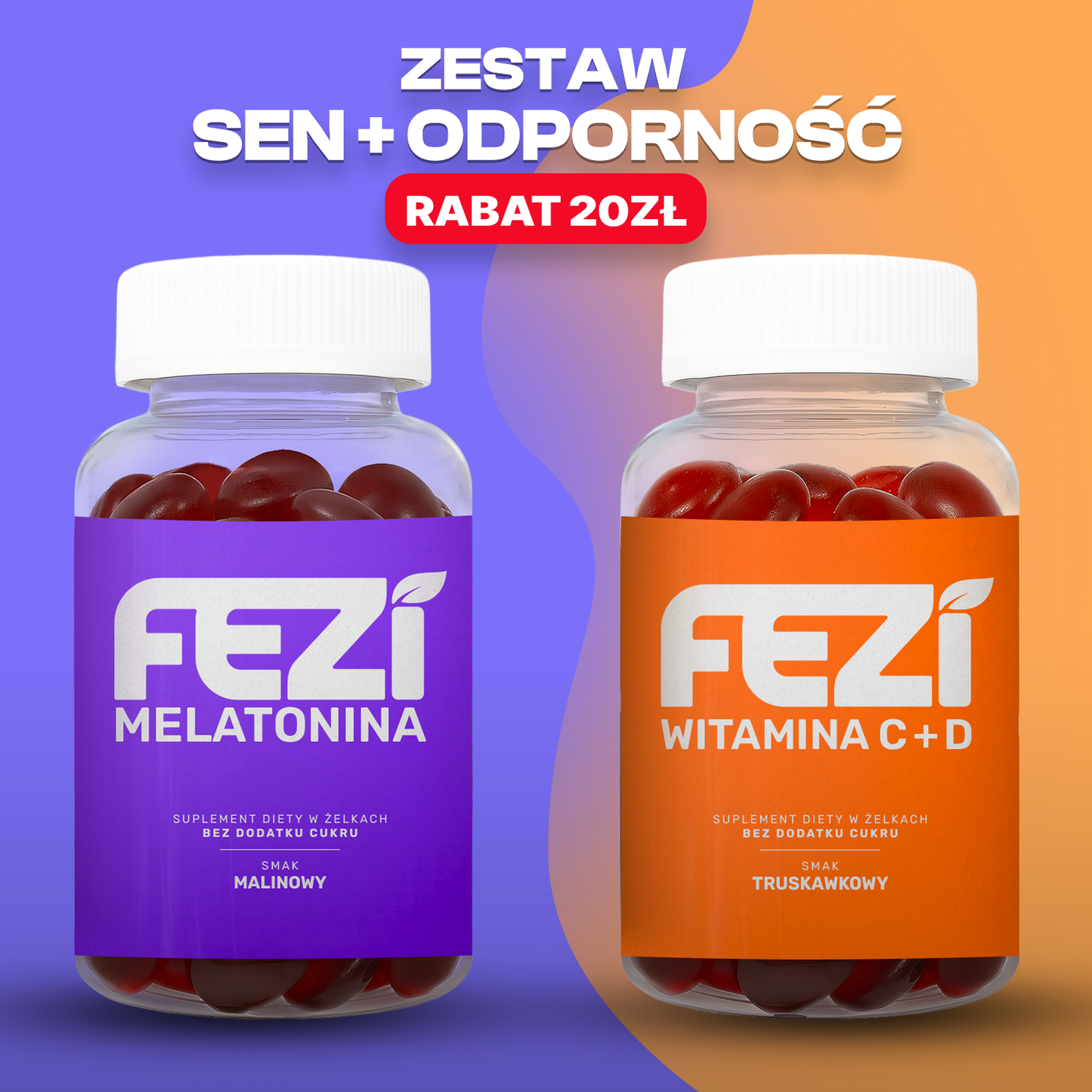 FEZI Zestaw SEN i Odporność suplementy w żelkach