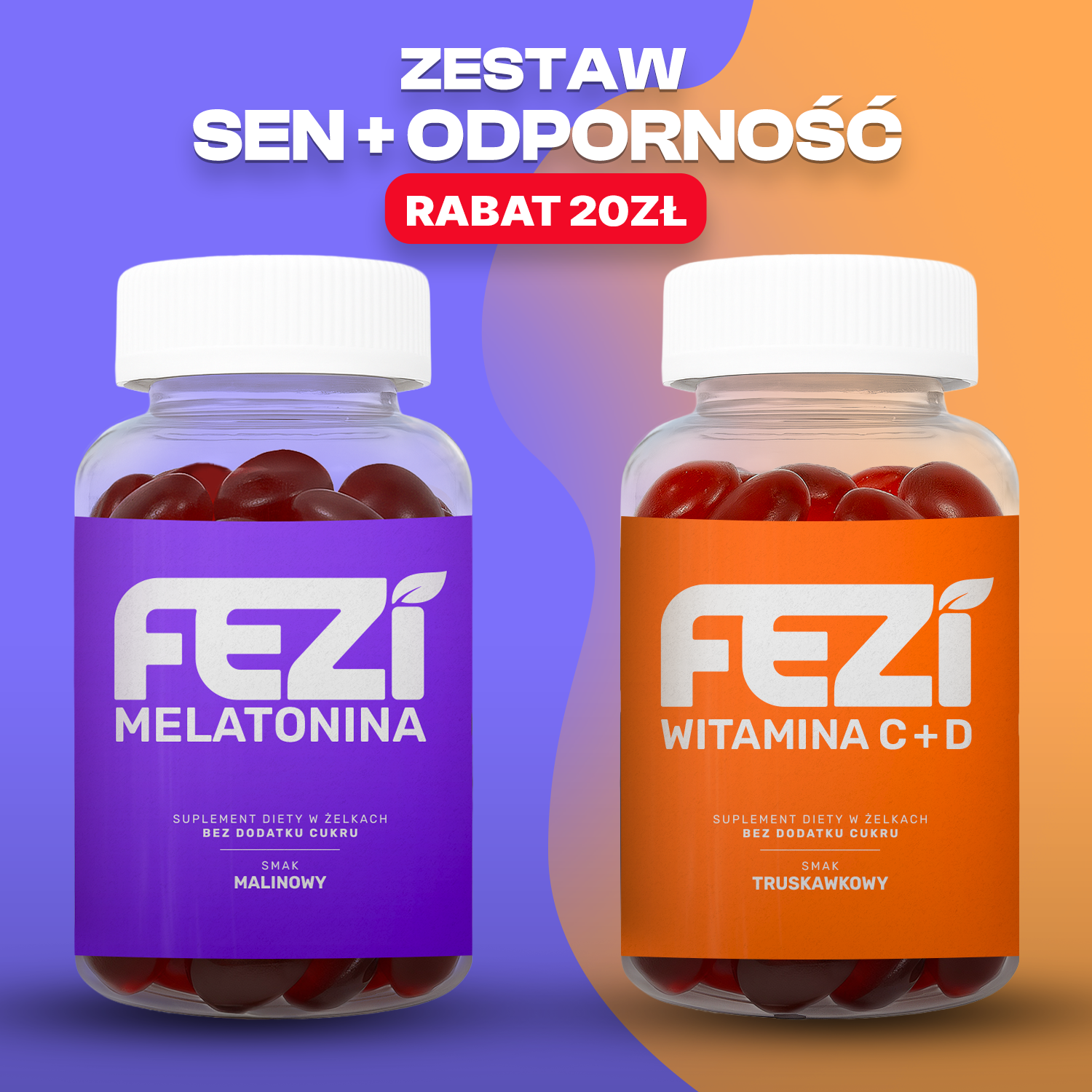 FEZI Zestaw SEN i Odporność suplementy w żelkach